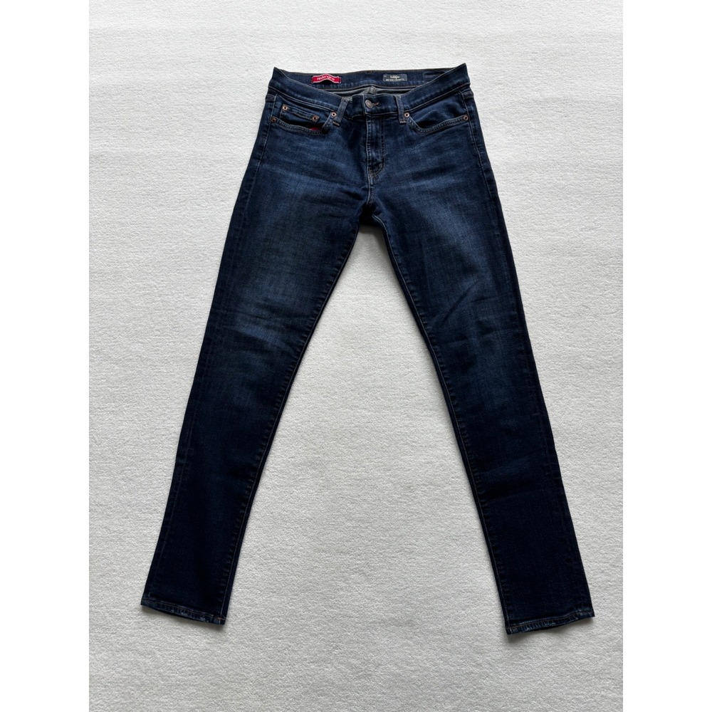 Red Engine Wildfire Cigarette Jeans Womens 30 Dark Wash Mid Rise Slim Fit